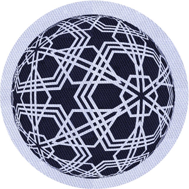 Ahgly Company Tapis de Zone Rond d'Intérieur Lavable à la Machine, Transitionnel, Lilas Pâle Violet, 7 Pieds Rond