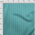 thumbnail image 3 of oneOone Polyester Lycra Dark Teal Green Fabric Triangle Geometric Sewing Craft Projects Fabric Prints By Yard 56 Inch Wide, 3 of 5