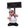 thumbnail image 1 of Hearth & Gear Chef Statue Resin Italian Chef Kitchen Decoration With Welcome Board Decoration Chef Welcome Sign Suitable For Home Bars Restaurants Coffee Mailbox Ornament Great Grandma Christmas, 1 of 6
