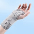thumbnail image 1 of 1pc Wrist Support Double Aluminum Plate Nylon Adjustable Splint Wrist Brace, 1 of 9
