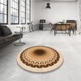 thumbnail image 4 of Ahgly Tapis Rectangulaire Lavable en Machine Intérieur Transitionnel Marron Or, 5 Pieds x 7 Pieds, 4 of 7