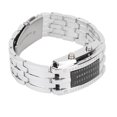 thumbnail image 4 of Electronic Clock, LED Clock Display Time Mode Binary Unique Structure Convex Arc Wrist Watch LED Water Resistant Electronic Clock, LED Wrist Watch, 4 of 7