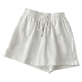 thumbnail image 1 of Timegard Shorts for Women Elastic Waisted Drawstring Athletic Sweatshorts Running Shorts with Pockets, 1 of 4