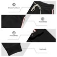 thumbnail image 3 of Ceisia Men Solid Color Loose Casual Pants Elastic Waist Drawstring Sports Gift Work Trousers, 3 of 9