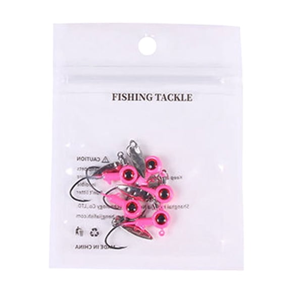 Oliegs Pêche Hameçon Profond Jigging Polyvalent Doré Hameçon Tournant avec Pare-Chocs Hameçon Multi-Espèces Pêche Hameçon Jigging Tailles et Couleurs Assorties 1 Ensemble(5 Pcs)