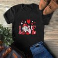 thumbnail image 1 of Hauts d'Été Grande Taille pour Femmes, Décontractés, Imprimés, Manches Courtes, Col Rond, T-Shirt Ample, Blouse, Hauts, T-Shirt à Col en V pour Femmes en Liquidation, 1 of 3