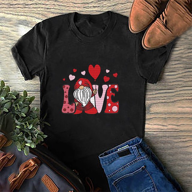 Hauts d'Été Grande Taille pour Femmes, Décontractés, Imprimés, Manches Courtes, Col Rond, T-Shirt Ample, Blouse, Hauts, T-Shirt à Col en V pour Femmes en Liquidation