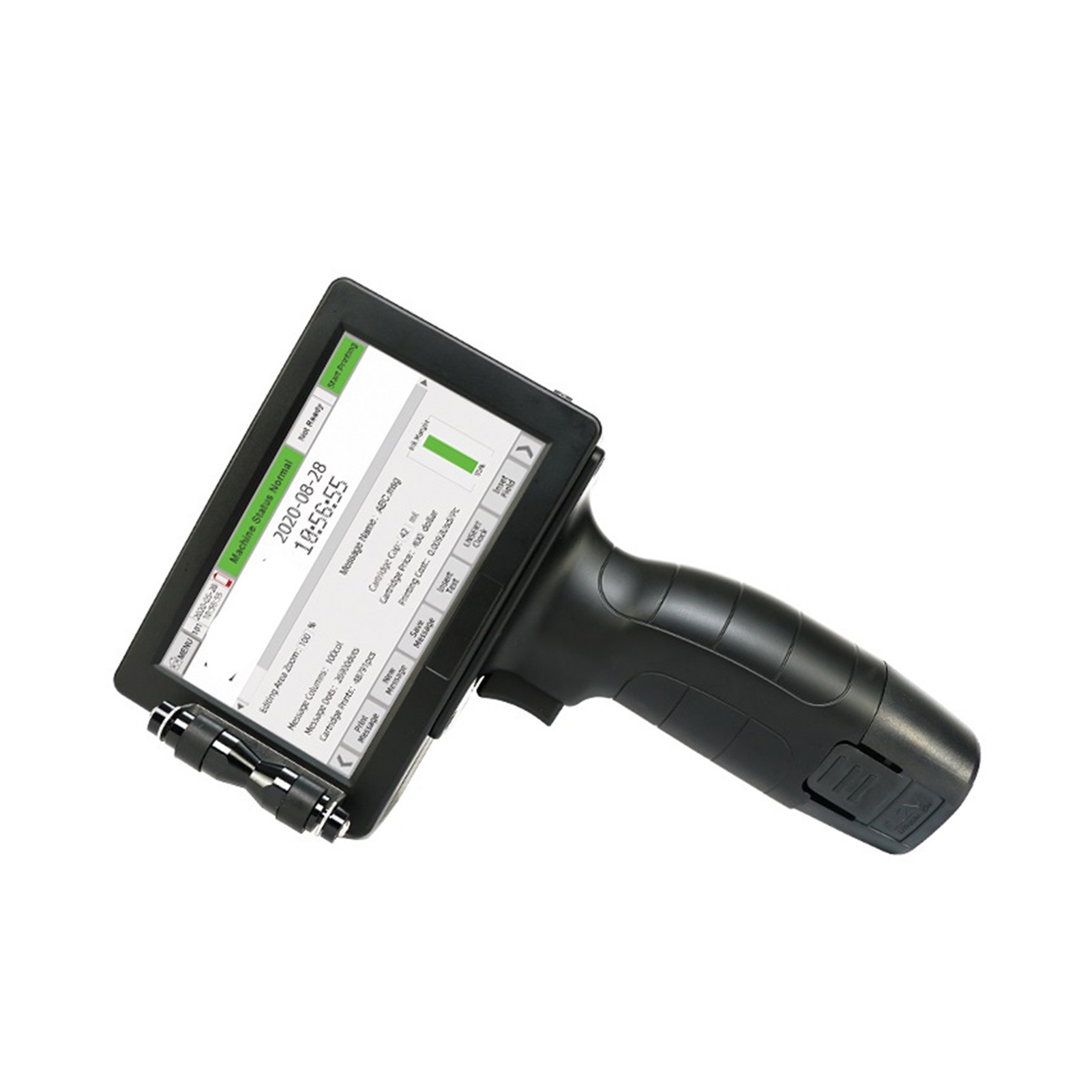 Handheld Inkjet Printer 5" Screen 25.4mm Font Portable QR Printer Color Barcode Printer With Ink Cartridge For Customized Text
