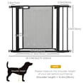 thumbnail image 3 of PawHut 29.5"-40.6" Metal Pet Gate, w/ Auto Closing Door, Double Locking, 3 of 10
