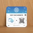 thumbnail image 3 of Website Review Plate -1 Pack Adhesive Instant Reviews Signs - QR Code Review plate for Business, Best Customer Feedback Stand, 3 of 5