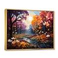 thumbnail image 2 of Designart Neo-Expressionism framed wall Art, Primal Forest in Colorful Neoexpressionism , Neo-Expressionism Large framed wall art decor, Multi-Color Traditional Gold framed wall art, Gold Frame, 2 of 5