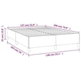 thumbnail image 2 of vidaXL Bed Frame Black 137x190 cm Faux Leather, 2 of 6