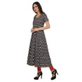 thumbnail image 2 of Moomaya Robes Imprimées à Fente avant pour Femmes Kurti à Manches Courtes Tenue d'Été, 2 of 6