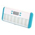 thumbnail image 1 of Boîte à Pilules à 7 Compartiments Rappel Minuterie Intelligente Réveil Boîte Électronique Blanc Blanc Bleu, 1 of 8