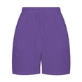 thumbnail image 4 of Plebaso Shorts pour Femmes en Coton et Lin, Shorts Décontractés à Jambes Larges, Shorts d'Été Légers P-5TG avec Cordon, 4 of 6