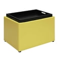 thumbnail image 3 of Convenience Concepts R8-160 Designs4Comfort Pouf d'Appoint pour Rangement, Jaune, 3 of 5