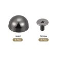 thumbnail image 3 of Unique Bargains 12x7mm Screw Back Rivets Hollow Round Head Leather Studs Black 8 Pack, 3 of 5
