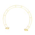 thumbnail image 2 of Elodie DIY Double Circle Balloon Arch Frame 240x200cm for Graduation Season Parties Golden, 2 of 8