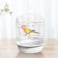 thumbnail image 4 of Hearth & Gear Bird Cage Round Portable Handrail Small Bird Cage Cage For Birds Bird Travel Cage For Lovebirds Conures 1pc Food Ready to Use Hanging for Multiple Birds for Window Post Boxes Outdoor, 4 of 6