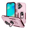 thumbnail image 1 of [PST] iPhone 16 Ring Case, Dual Layers Heavy Duty Magnetic Hard Kickstand Case with Ring Stand, 1 of 5