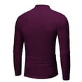 thumbnail image 4 of QIPOPIQ Mens Half Turtleneck Long Sleeve Pullover Basic Designed Undershirt Stretch Slim Fit Sweaters Clearance, 4 of 4