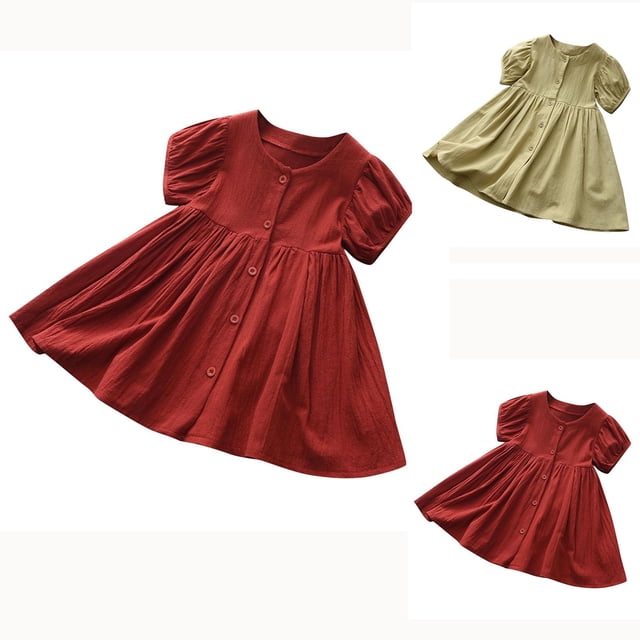 Milgrthf Robe à Volants pour Filles, Ligne A, Évasée, Ceinturée, Robe Décontractée de Fête, Couleur Unie, avec Ceinture, pour Adolescentes de 6 à 16 Ans, Blanc