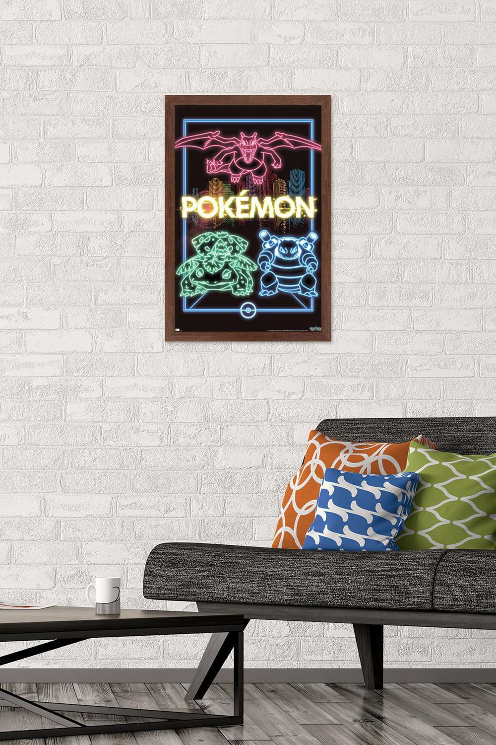 Pokémon - Neon Group Wall Poster
