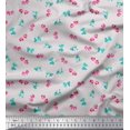 thumbnail image 1 of Soimoi Gray Modal Satin Fabric Bow & Stripe Decor Fabric Printed Yard 42 Inch Wide, 1 of 5