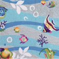 thumbnail image 1 of HomeRoots 353209 20 x 30 in. Polyester Blue Area Rug, 1 of 1