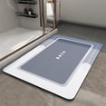 thumbnail image 4 of BAOPAI Premium Diatom Mud Bath Mat Super Absorbent Non Slip Fast Drying Water Absorbing Bathroom Rug for Floor Bathtub and Vanity, 4 of 7