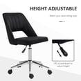 thumbnail image 4 of Vinsetto Armless Office Chair Swivel Computer Desk Chair, Black, 4 of 10