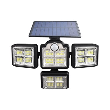 Outdoor Security Lights with Motion Sensor Lights Outdoor,Motion Sensor Lights with Remote Control, 4 Heads Security Led Floo-D, Ip65, 270° Wide Angle Illuminatio-N Wall