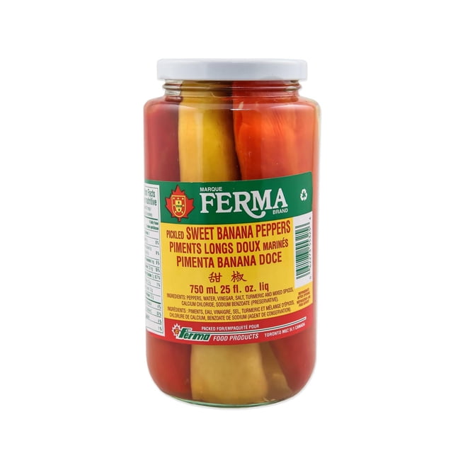 Ferma Pickled Sweet Banana Peppers