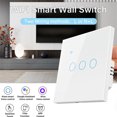 thumbnail image 3 of 1/2/3 Gang WiFi Smart Wall Touch Light Glass Panel For Alexa/Google APP, 3 of 4