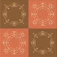 thumbnail image 1 of Ahgly Company Tapis d'Intérieur Lavable en Machine Carré Acajou Brun, 6 Pieds Carré, 1 of 7