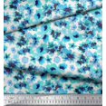 thumbnail image 3 of Soimoi Green Poly Georgette Fabric Floral Print Fabric by The Yard 52 Inch Wide, 3 of 3