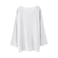 thumbnail image 2 of Timegard Mens Shirts Notched V Neck Drop Shoulder Long Sleeve Loose Lightweight Casual Side Split Tops, 2 of 3