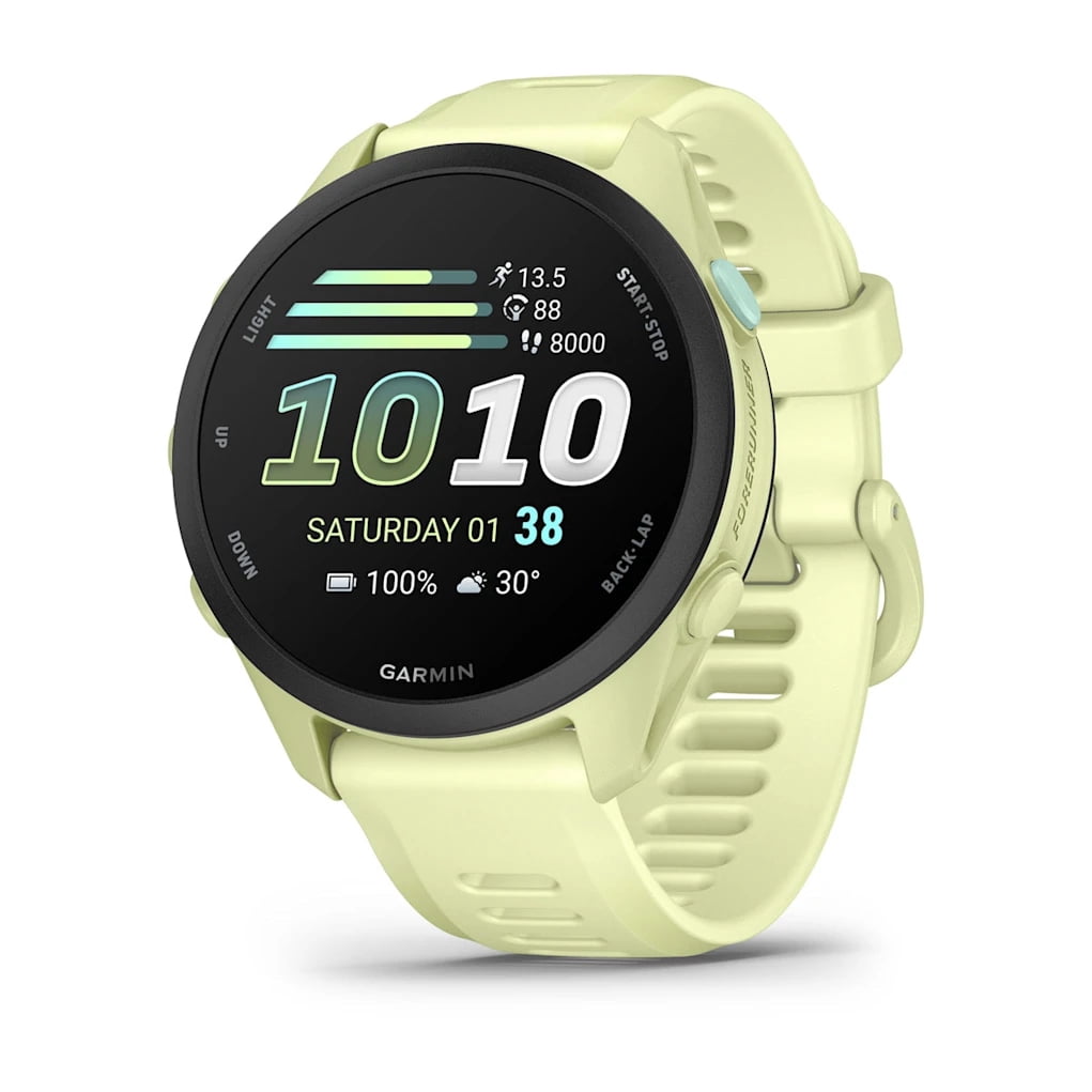 Garmin Forerunner 70 GPS Running Smartwatch with Heart Rate & AMOLED Touchscreen - Citron