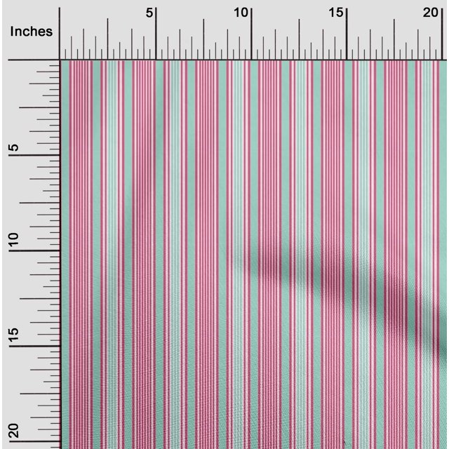 oneOone Polyester Lycra Fabric Multicolor Stripe Decor Fabric Printed BTY 56 Inch Wide