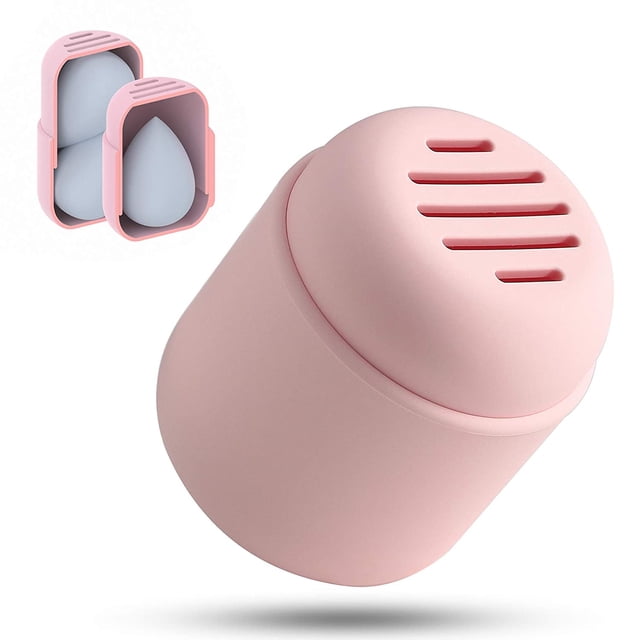 Makeup Sponge Holder, Cosmetic Blender Silicon Travel , Makeup Puff Ball Carrying Box (Not Including Cosmetic Eggs)