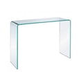 thumbnail image 3 of Take me Home Furniture - Waterfall Glass Large Console Table  H30"xW32"x D14", 3 of 4