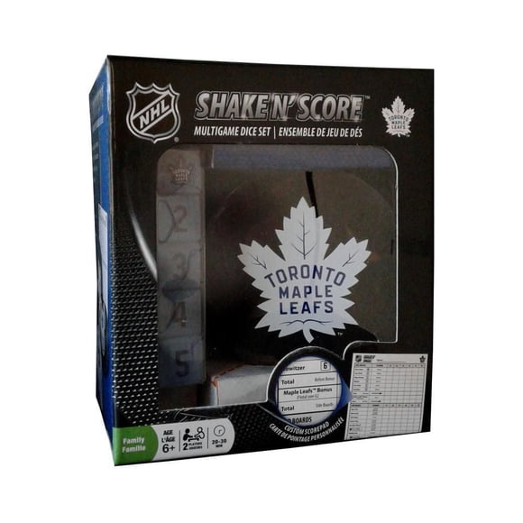 Jeu de dés Shake n' Score Maple Leafs de Toronto de la LNH