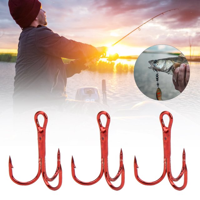 3 Options Fishing Hook, 100PCS Fishhook, Fast Penetration Speed Sea Fishing For Wild Fishing 6#