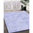 thumbnail image 3 of Ahgly Company Tapis d'Intérieur Lavables en Machine Rectangle Bleu Lavande Transitionnel, 2' x 3', 3 of 7