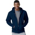 thumbnail image 1 of Hanes ComfortBlend EcoSmart Men`s Full Zip Hoodie, M, Navy, 1 of 4