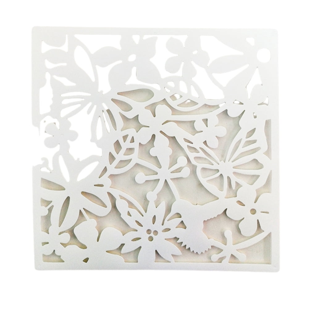 ZheElen 4piece Lightweight Hanging Divider Screens For Versatile Space Foldable White Butterflies 1Set