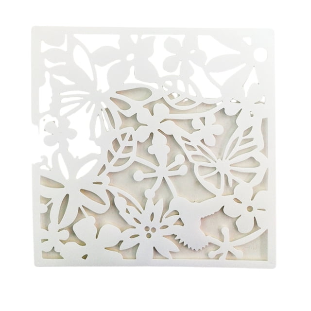 ZheElen 4piece Lightweight Hanging Divider Screens For Versatile Space Foldable White Butterflies 1Set