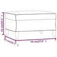 thumbnail image 4 of vidaXL Footstool Light Grey 70x55x41 cm Fabric, 4 of 4