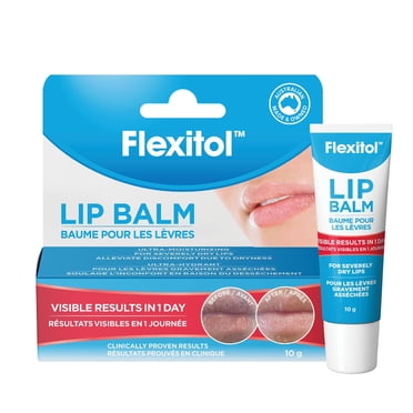 Baume pour les lèvres de Flexitol, Le meilleur baume pour les lèvres sèches et gercées au Canada