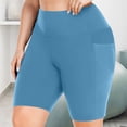 thumbnail image 2 of Wlynlyn Plus Size Biker Shorts for Women High Waisted Compression Yoga Tights Quick Dry Workout Shorts, 2 of 7